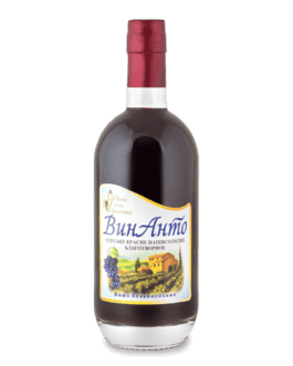 ВинАнто вино красное полусладкое безалкогольное стекло 0500мл ЖСВ