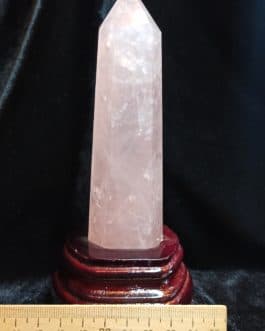 Стелла розовый  кварц 12см. 01400