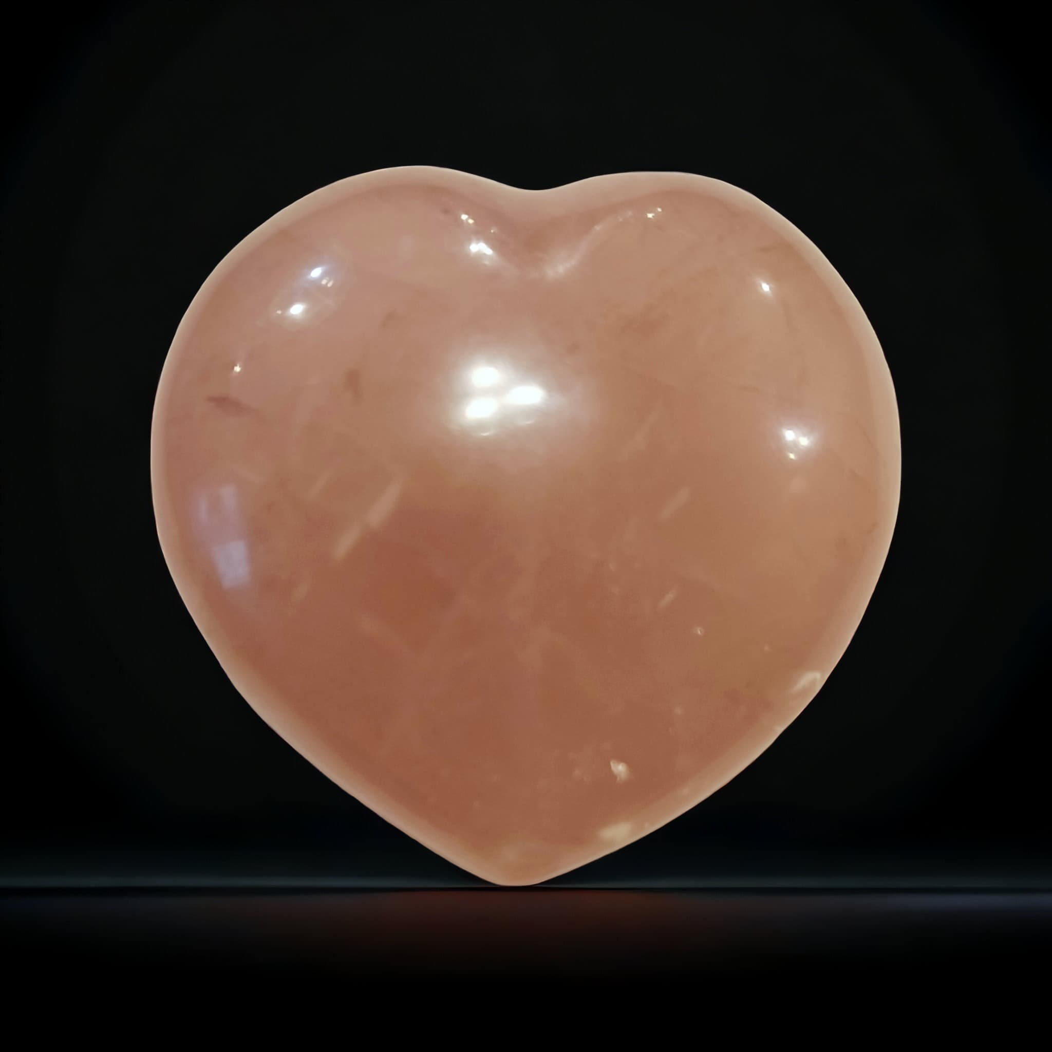 Розовый кварц сердце 127г 0700