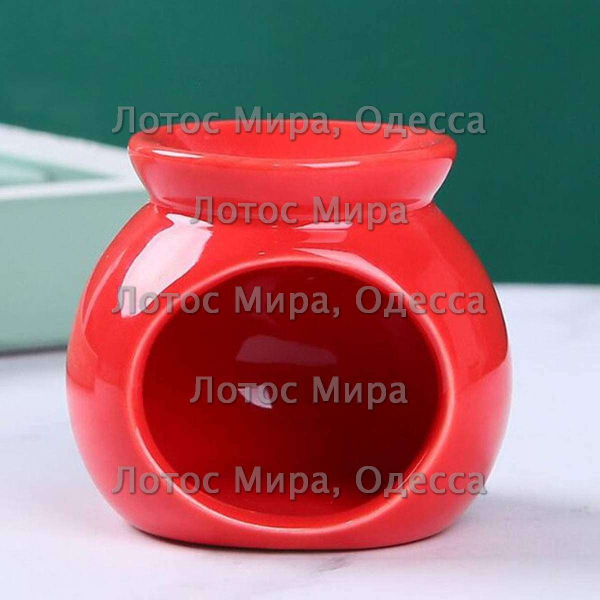 Аромалампа «Шар» Красная керамика 0100