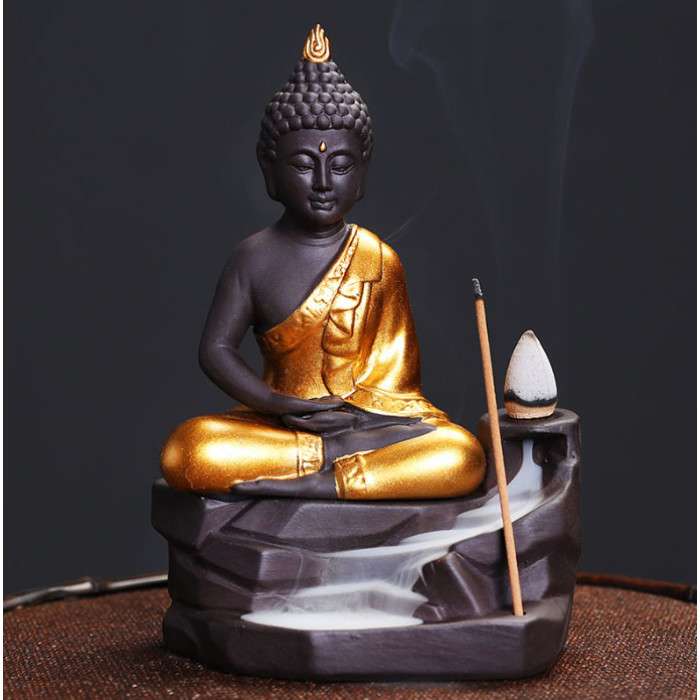 Рідкий дим «Авалокитешвара Будда» керамика 10*6,5*14,5см.0900