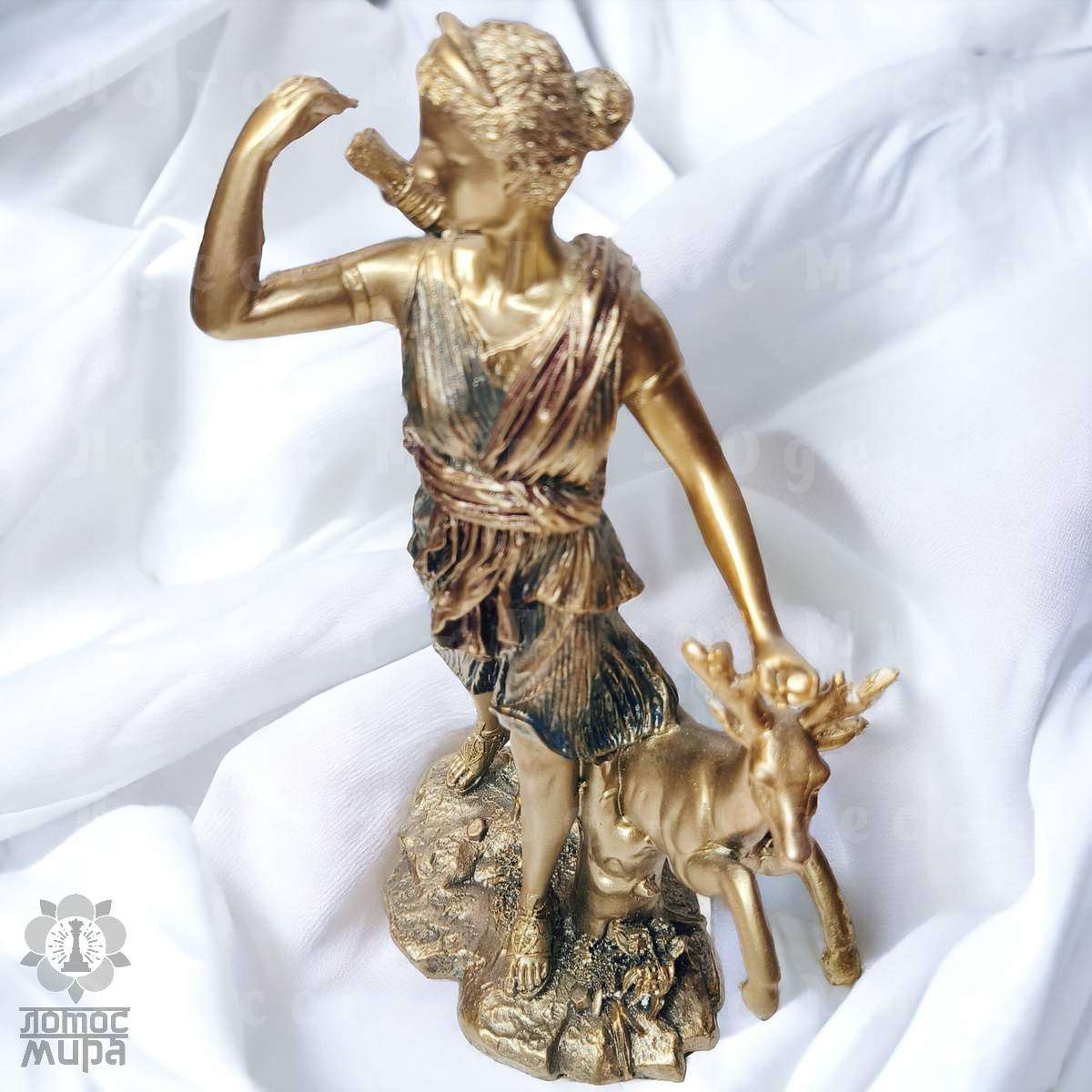 Богиня Диана с ланью статуэтка 27см. 0700