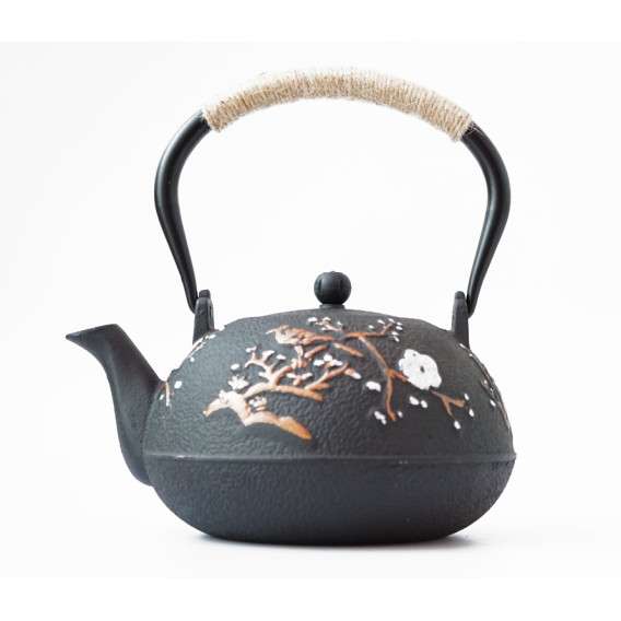 Чайник чугунный Тэцубин с ситом «Сакура» 1100мл. 01800