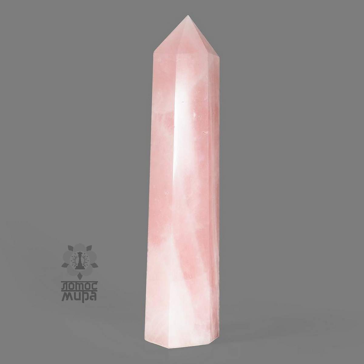 Стелла розовый кварц 10 см. 0800