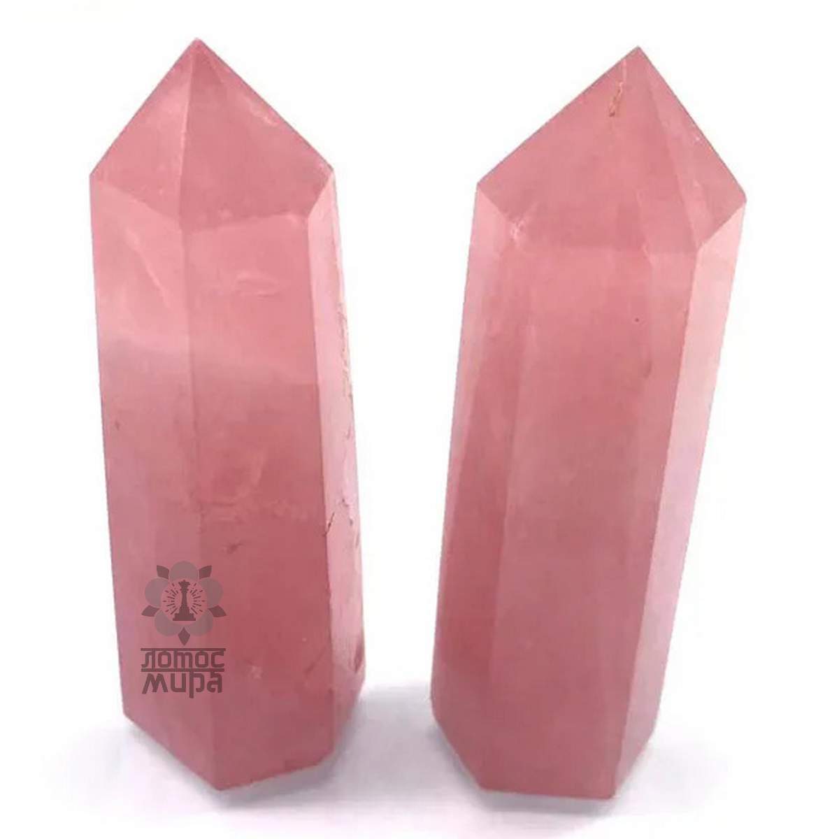 Стелла розовый кварц 10 см. 0800