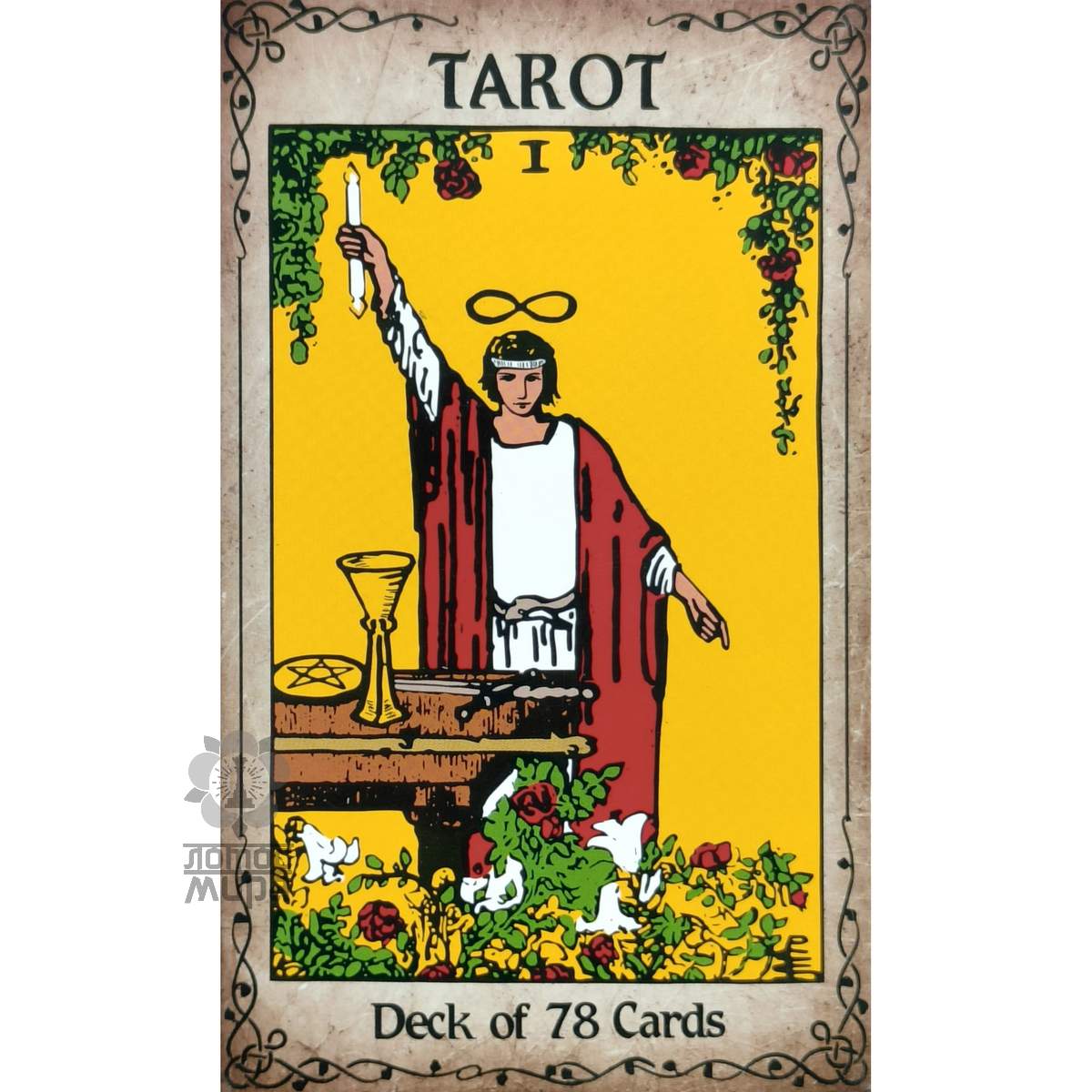 Tarot Deck of 78 Cards/ Золотой торец/ Украина/