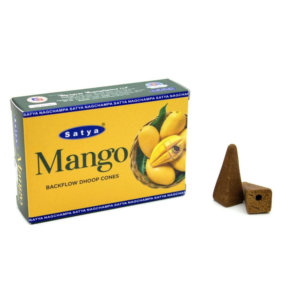 Satya Mango backflow dhoop cones 0100
