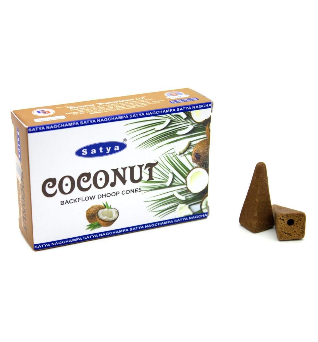 Satya Coconut backflow dhoop cones 0100