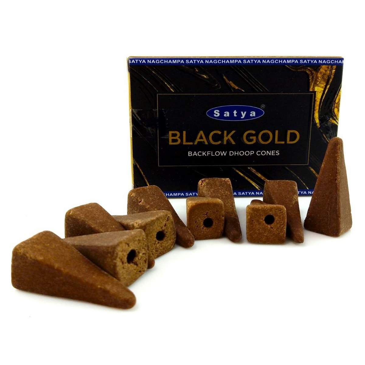 Satya Black Gold backflow dhoop cones 0100
