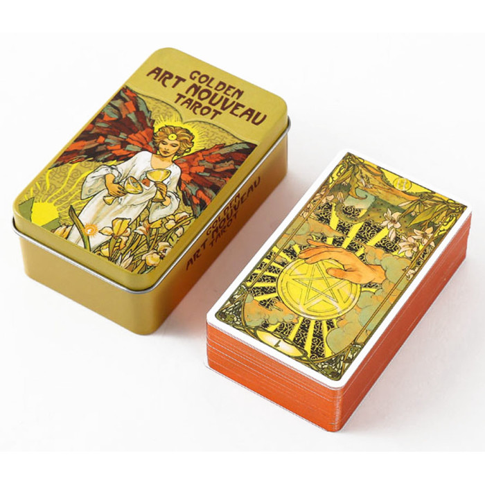 Golden Art Nouveau Tarot/в жерстяній коробочці/Китай/