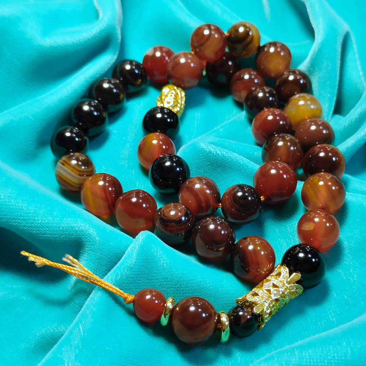 Чотки Сердолік 33 нам. 12мм 01400