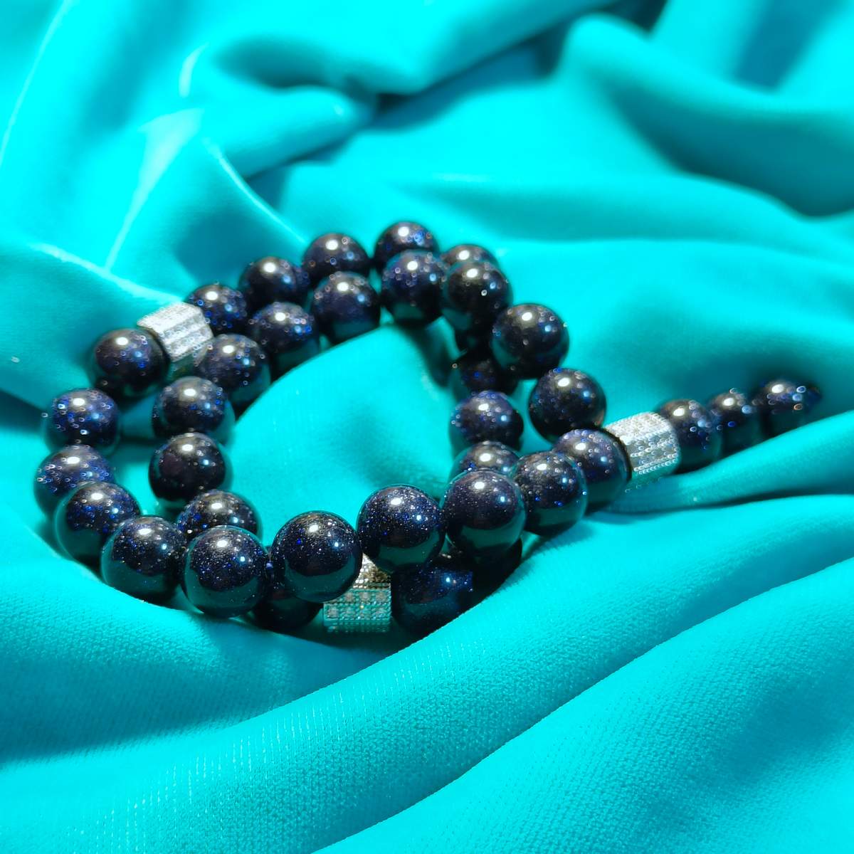 Чотки Авантюрин «Ніч Каїру» 33 нам.10мм 01000