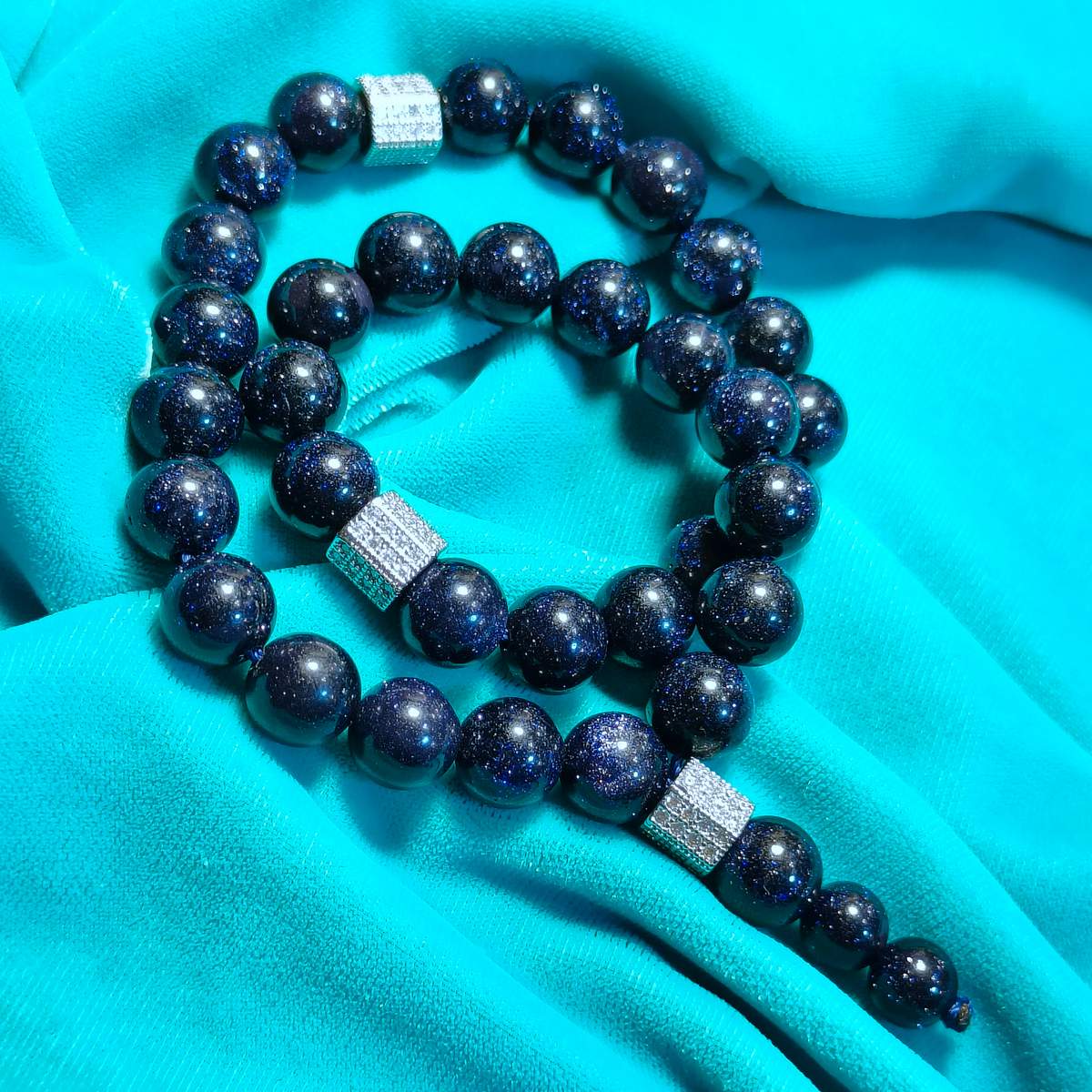 Чотки Авантюрин «Ніч Каїру» 33 нам.10мм 01000