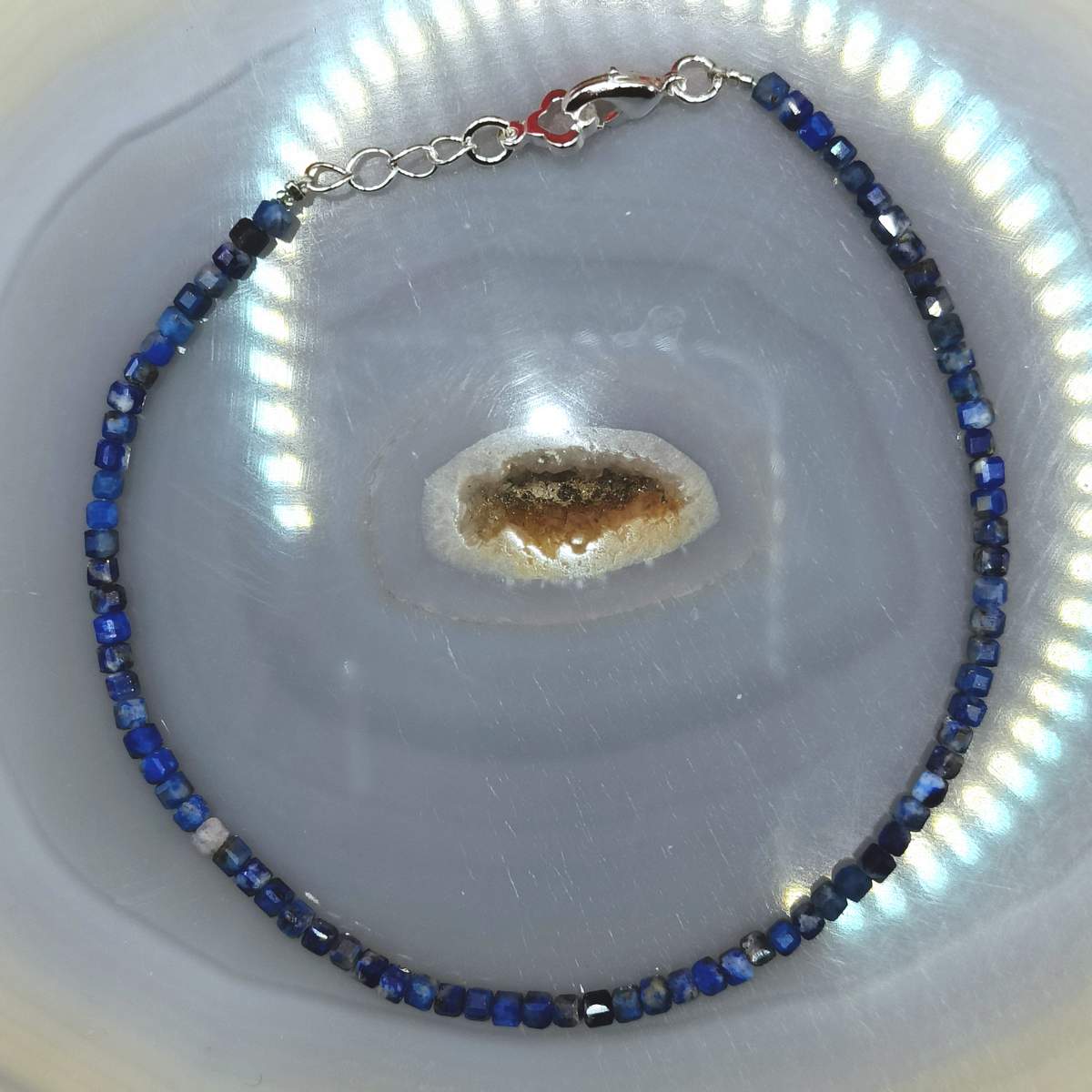 Браслет Ляпіс-Лазур 2,5мм огранка 0700