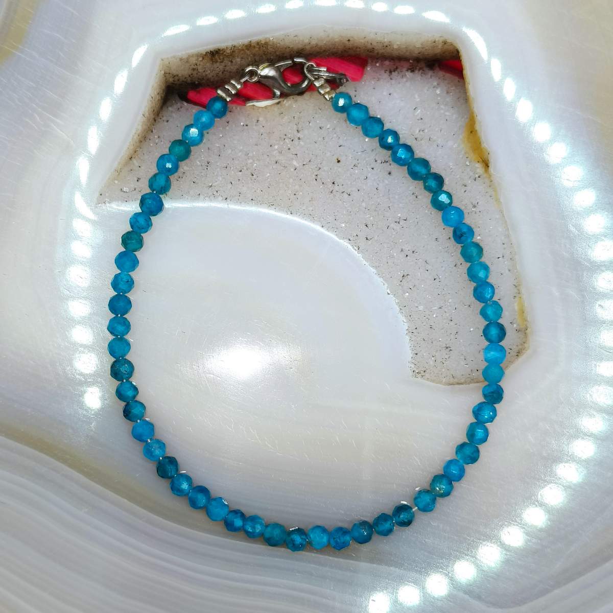 Браслет Апатит грань 3мм 0550