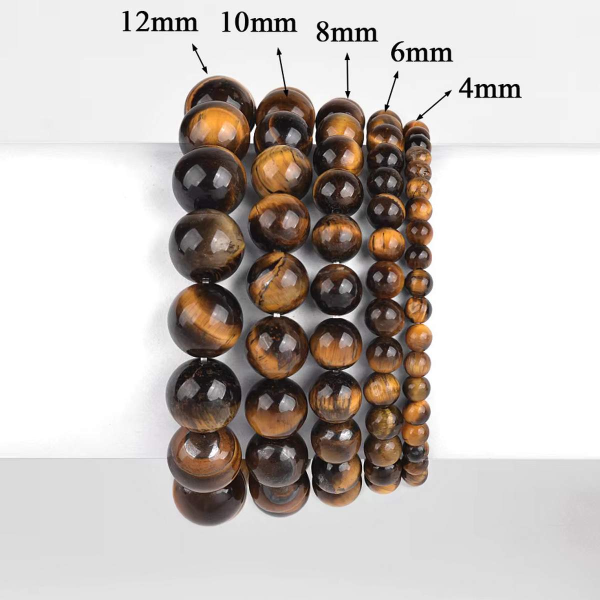 Браслет Тигрове око 4мм 0200