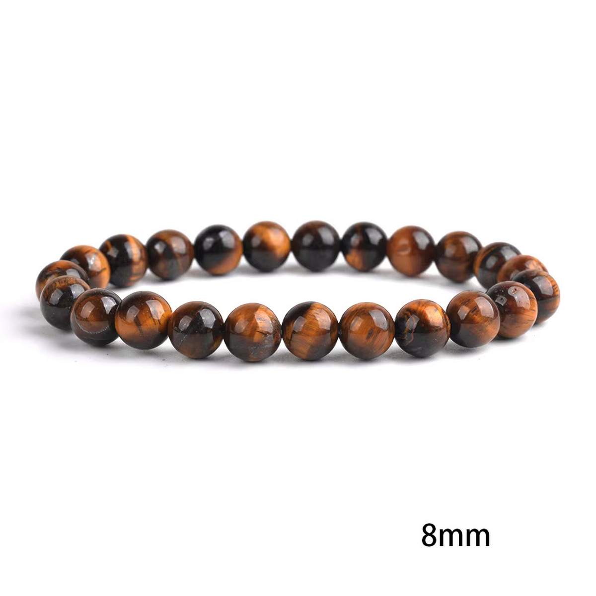 Браслет Тигрове око 8мм 0250