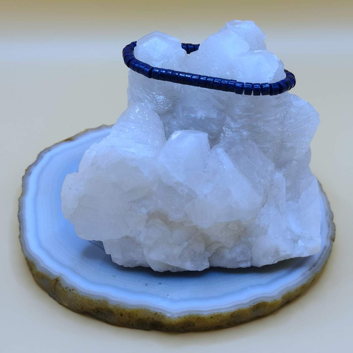 Браслет рондель Лазурит 4,5мм 0300