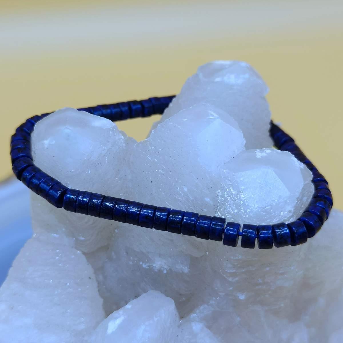 Браслет рондель Лазурит 4,5мм 0300