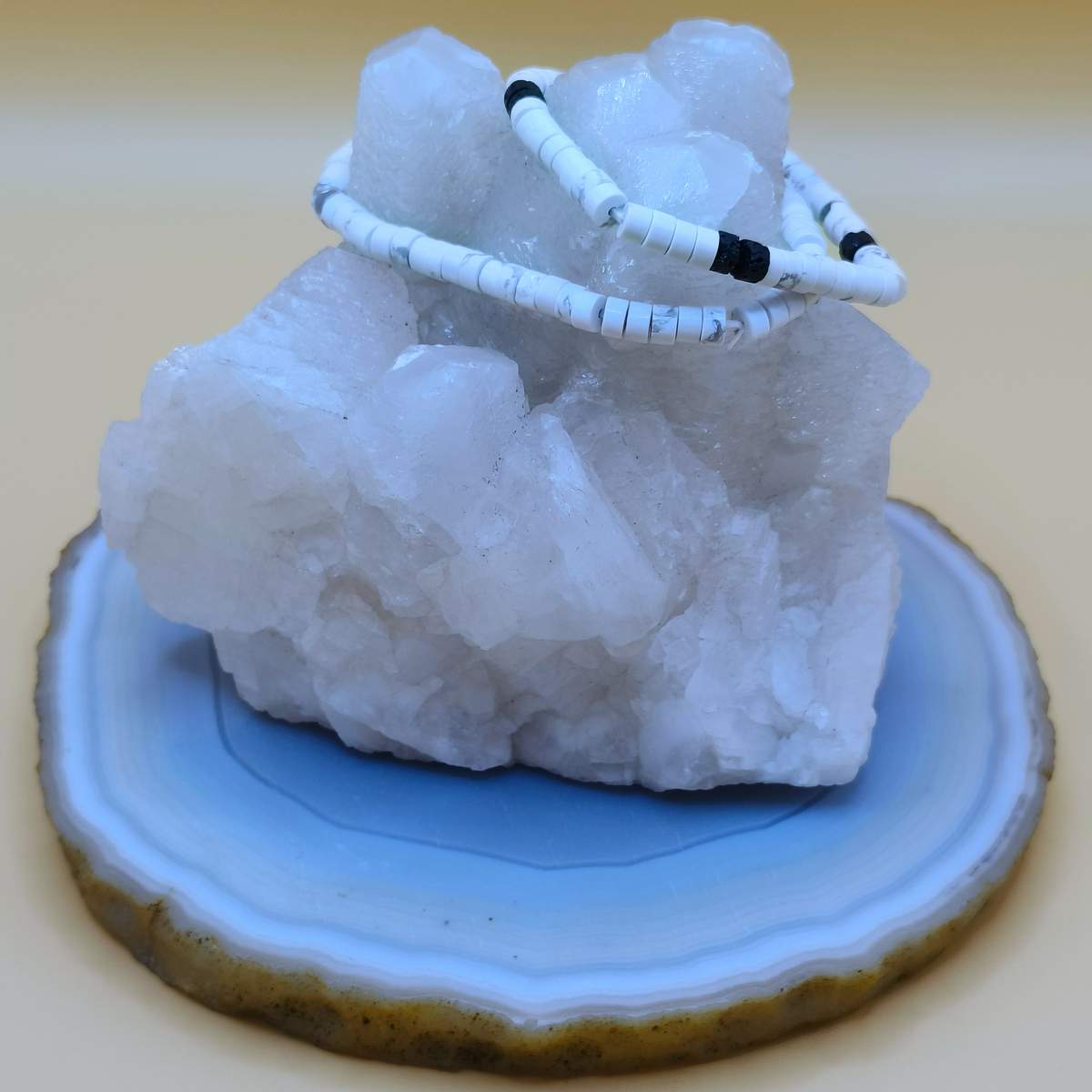 Браслет рондель Кахолонг 4,5мм 0300