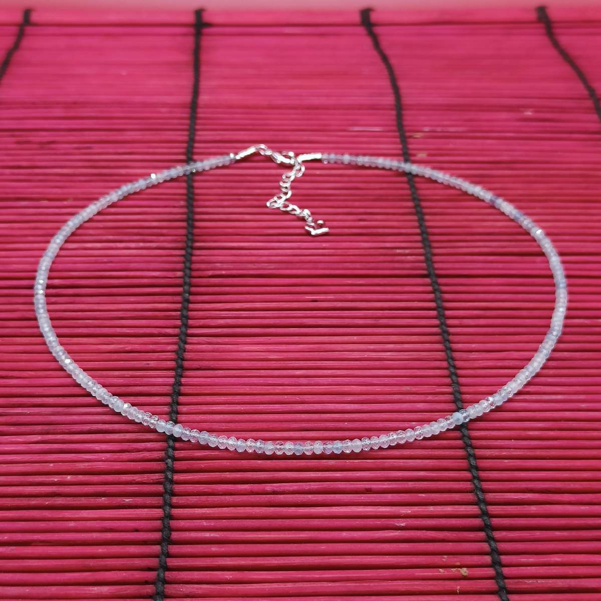 Аквамарин 3мм намисто 01500