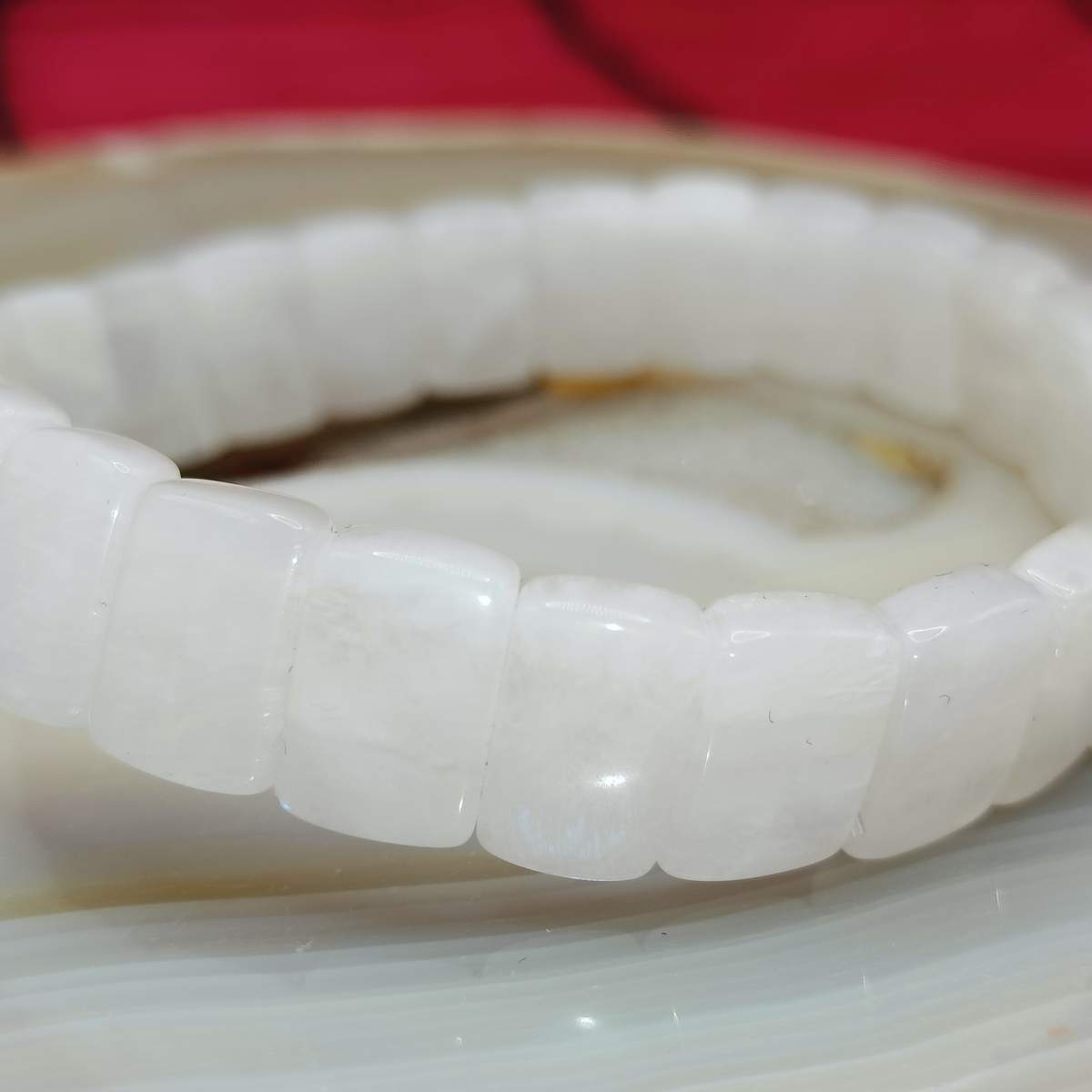 Браслет Місячний камінь плоский 22г 02750