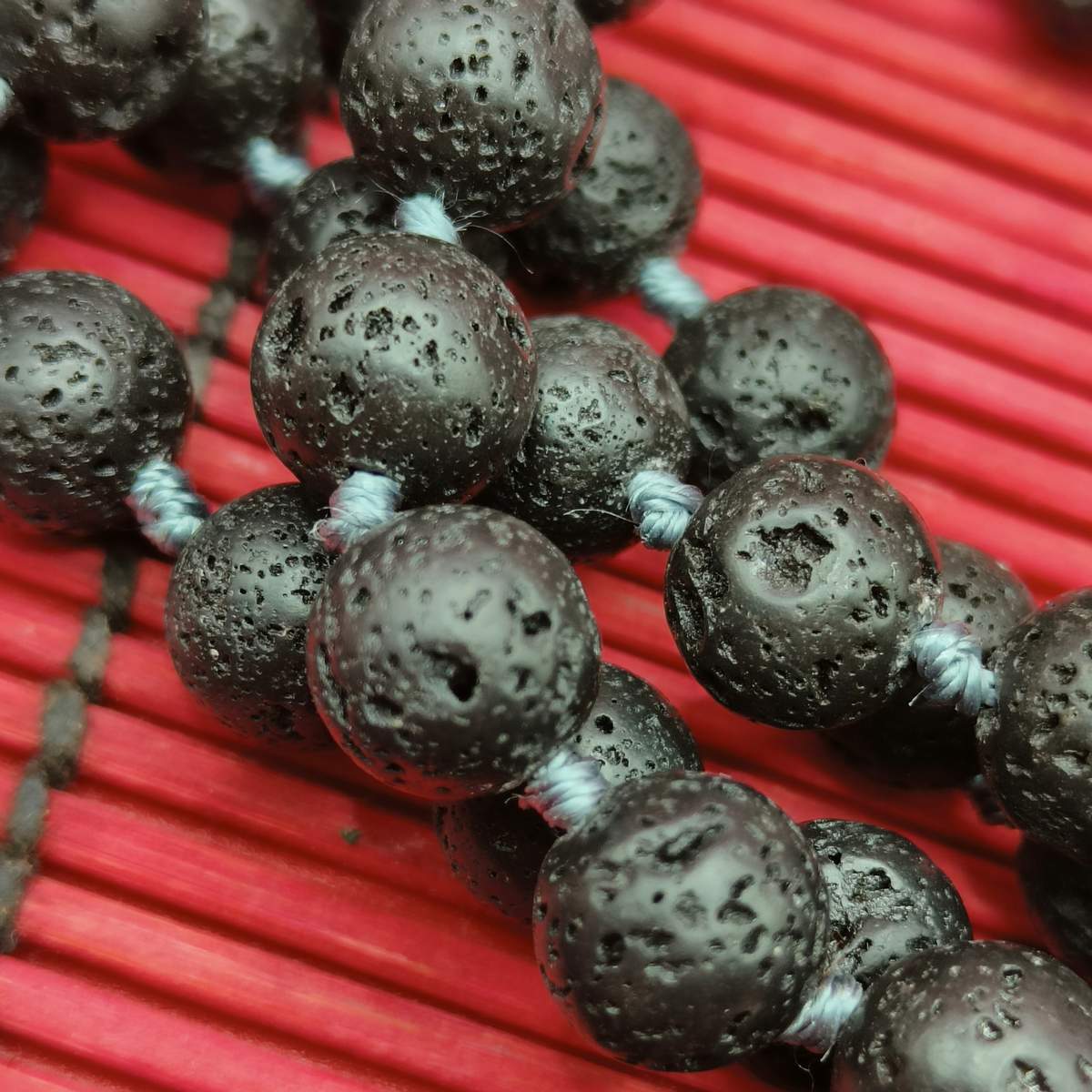 Чотки Вулканічна лава перев’язані 108 нам.10мм 01500