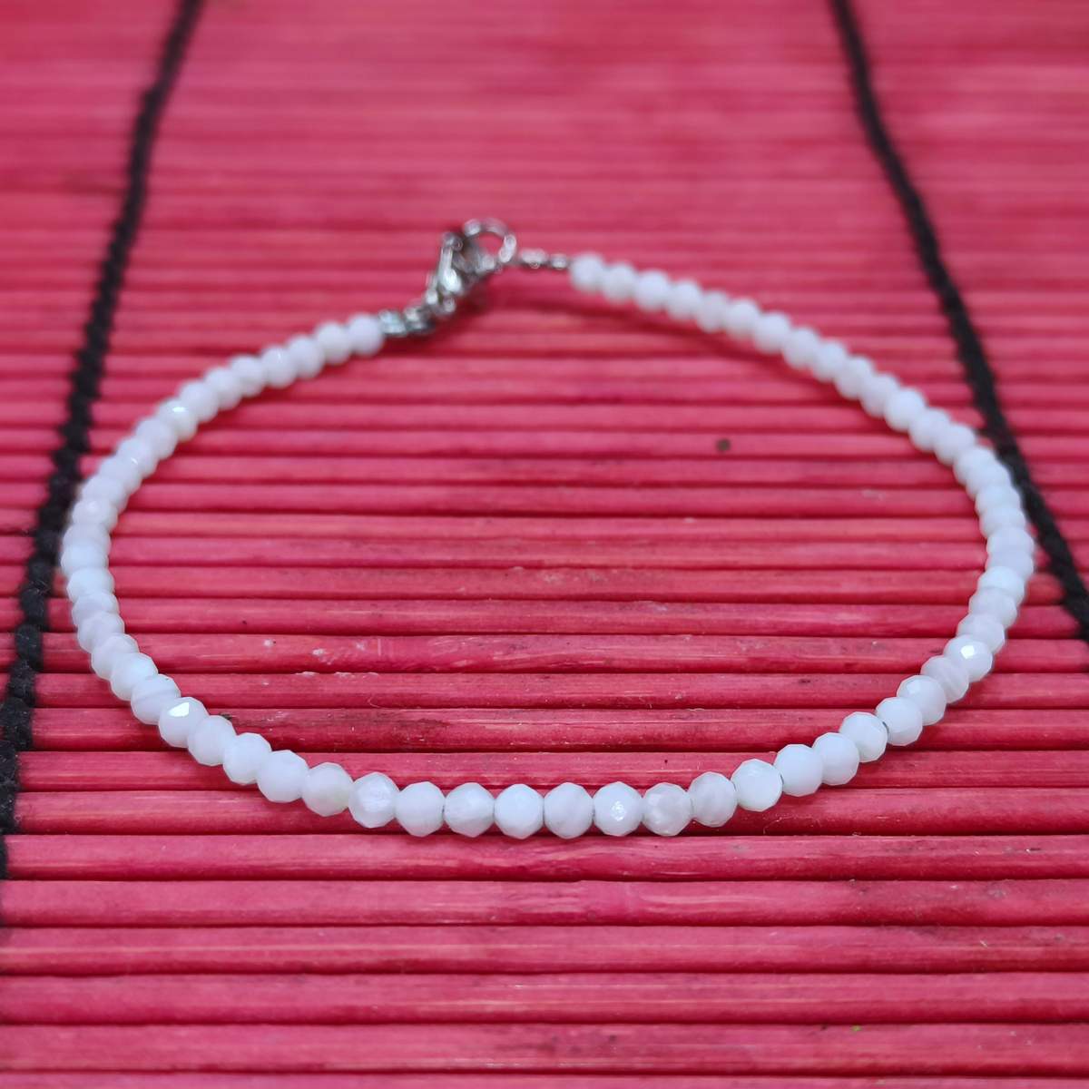 Браслет Місячний Камінь огранка 2мм 0550