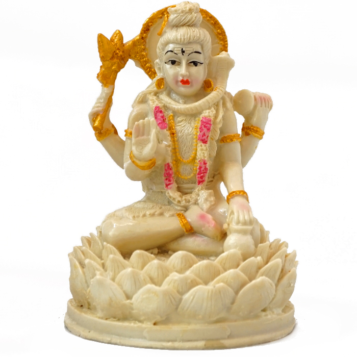 Шива мармурова крихта SK 328-120SK /білий у лотосі/ 0450