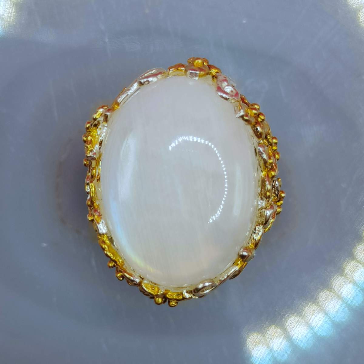 Адуляр/ Місячний/ каблучка р.17,5 012000