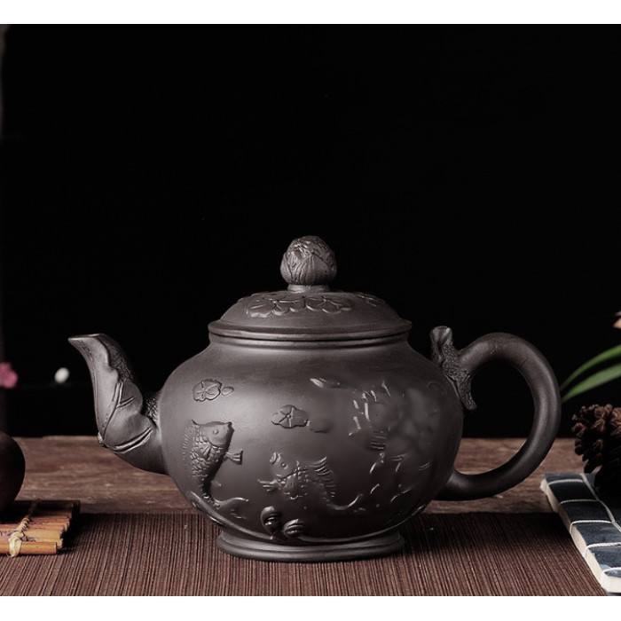 Чайник «Рибки» Чорний 1000мл. 01100