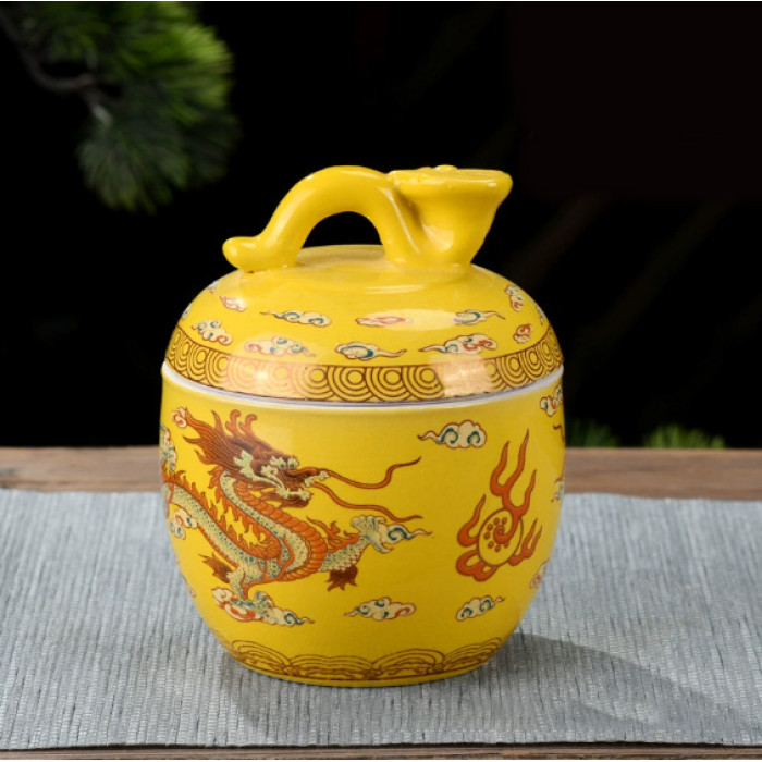 Чайниця «Жуї» жовта кераміка 0350