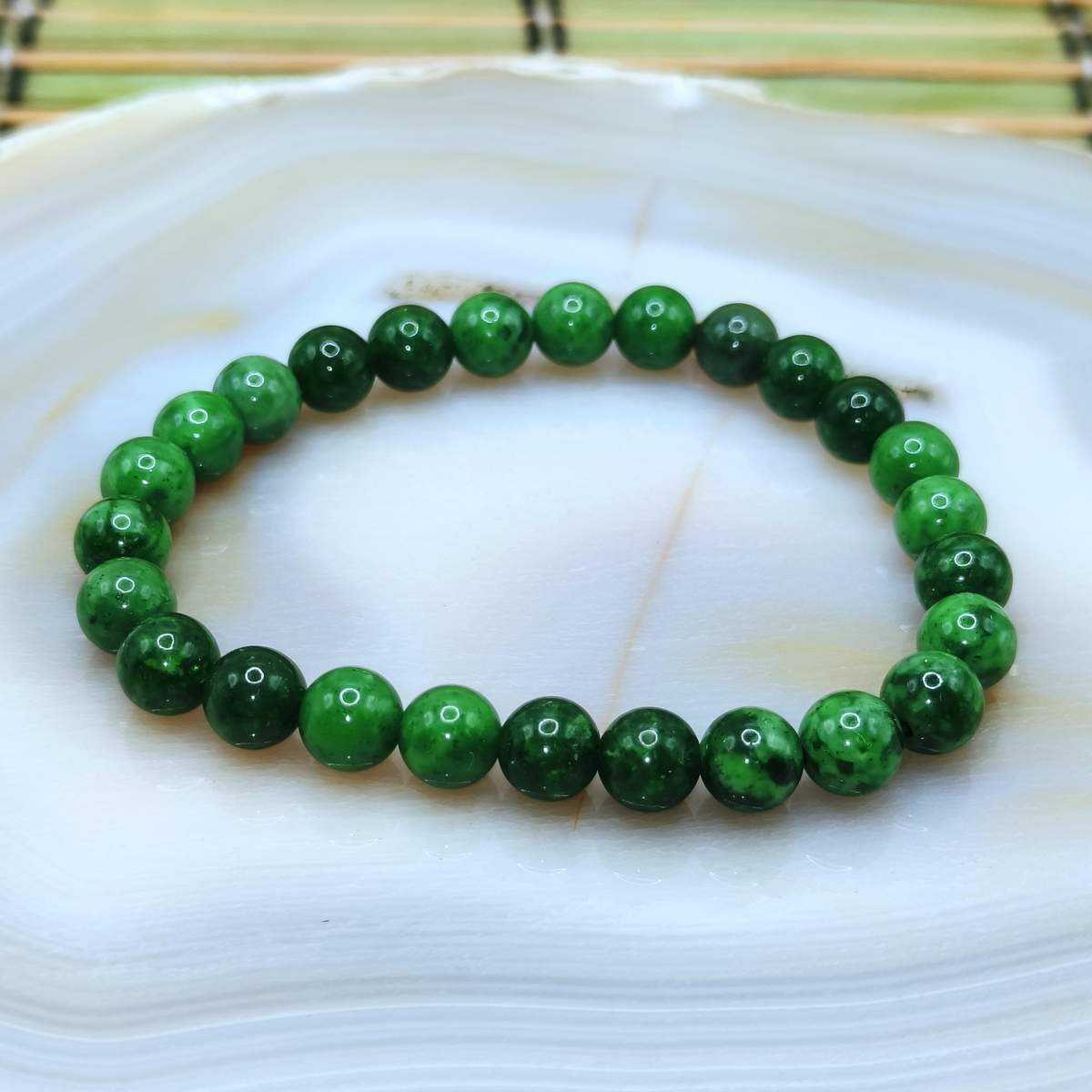 Браслет Нефрит 6,5мм 0700