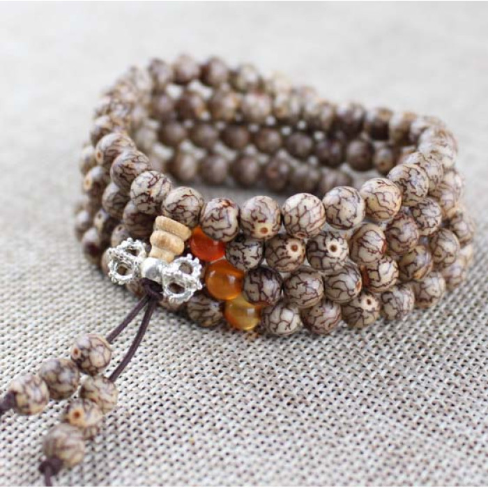 Чотки Лотос насіння 108 нам. 6мм 0500