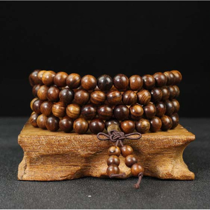 Чотки з дерева Чорна Груша 108 нам.8мм 262/0250