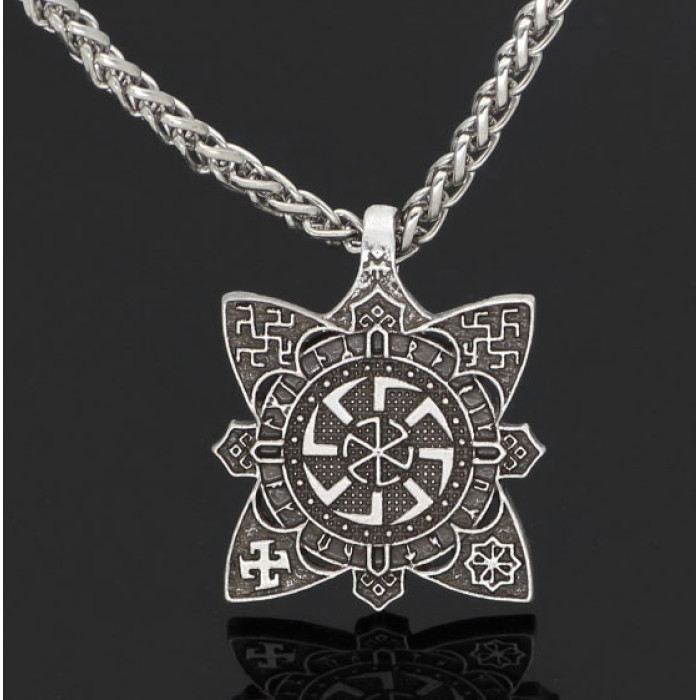 Кулон «Світовіт» білий метал 0300