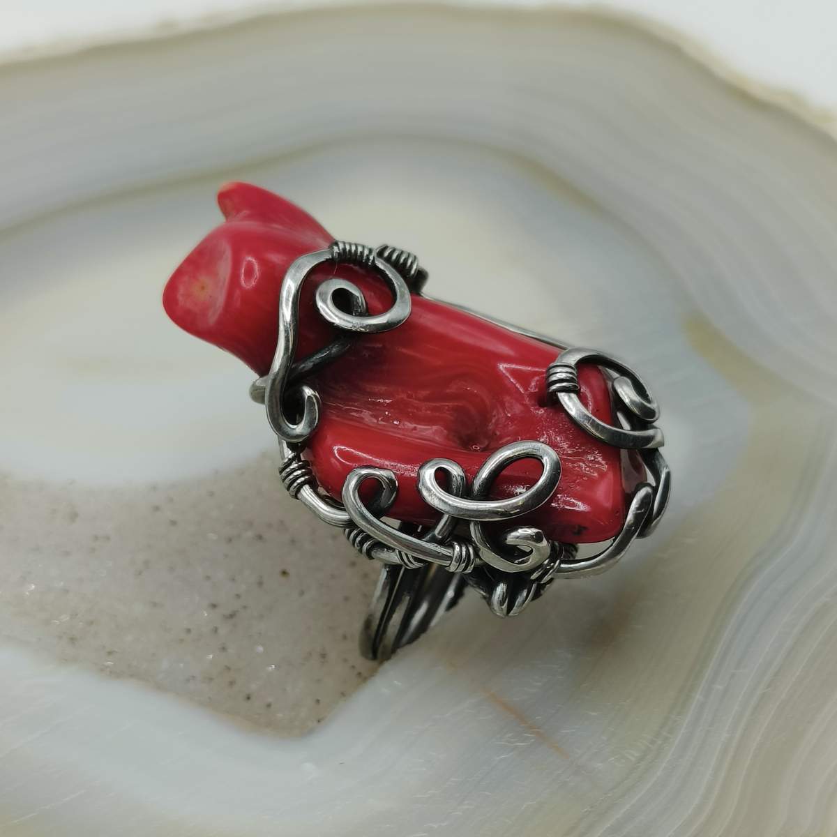 Перстень Корал 0900