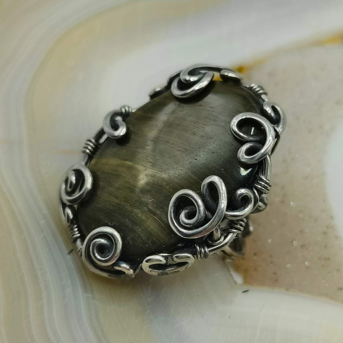 Каблучка Тигрове око 0900