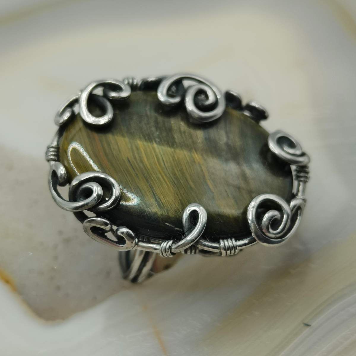 Каблучка Тигрове око 0900