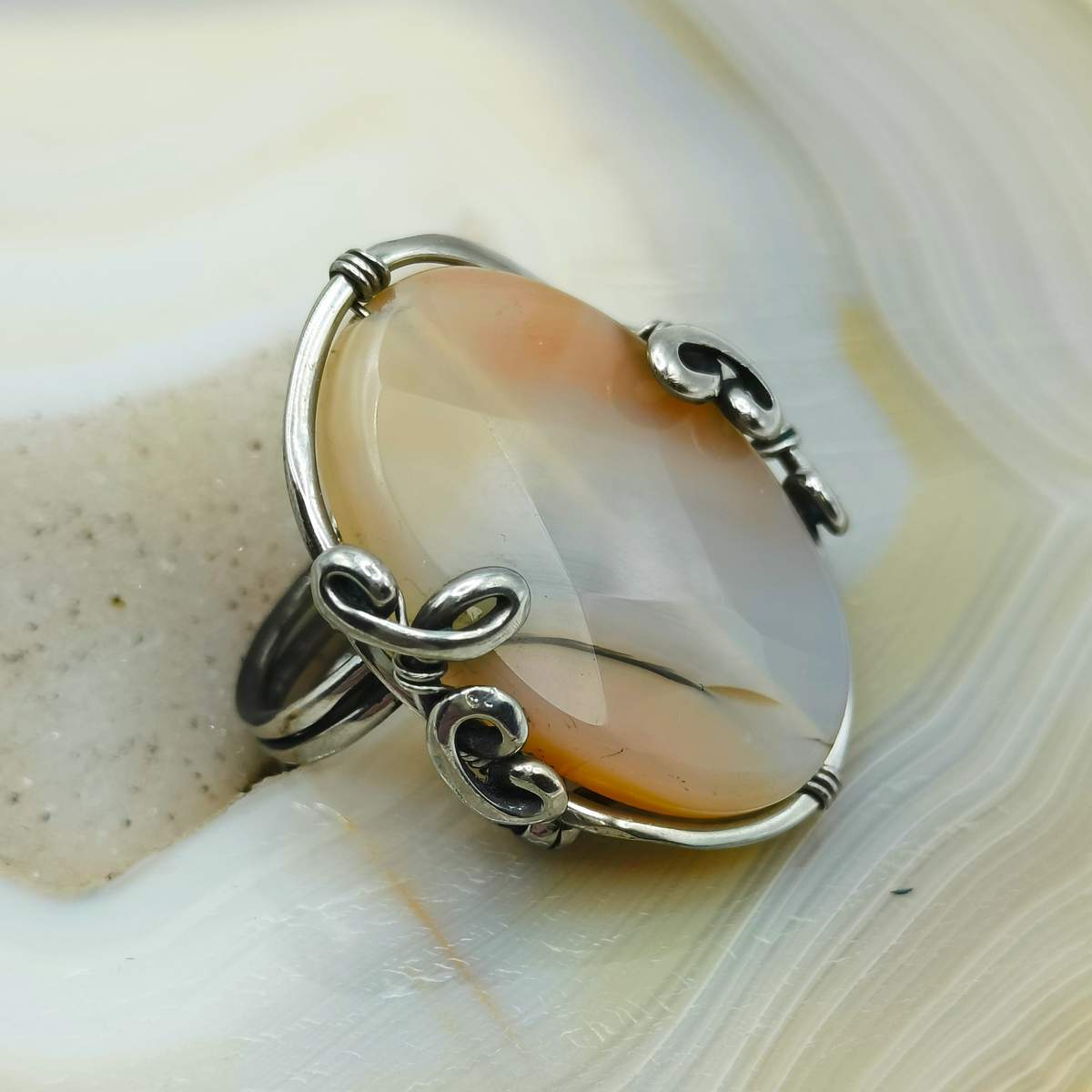 Перстень Агат 0900