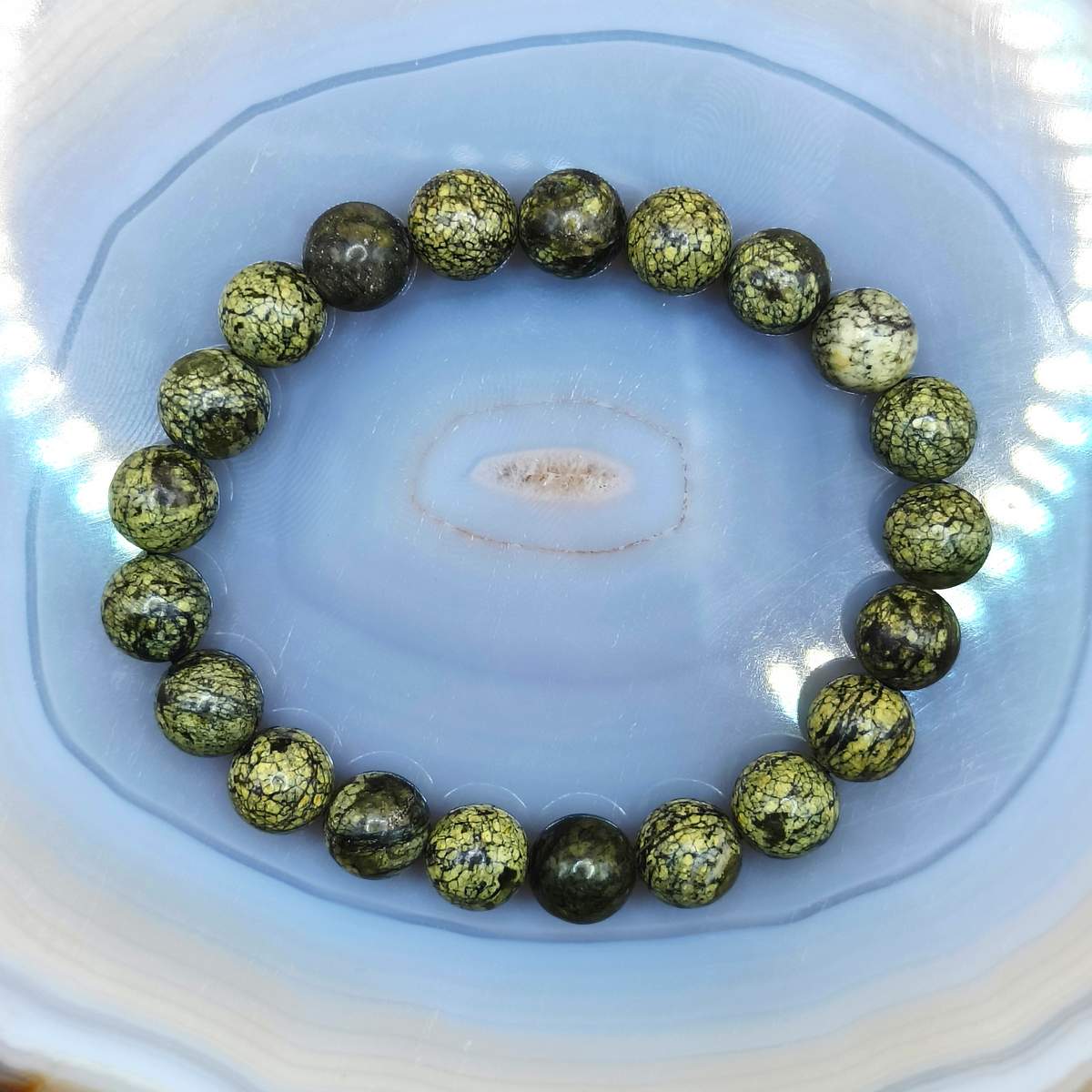 Браслет Змійовик 8мм 0400