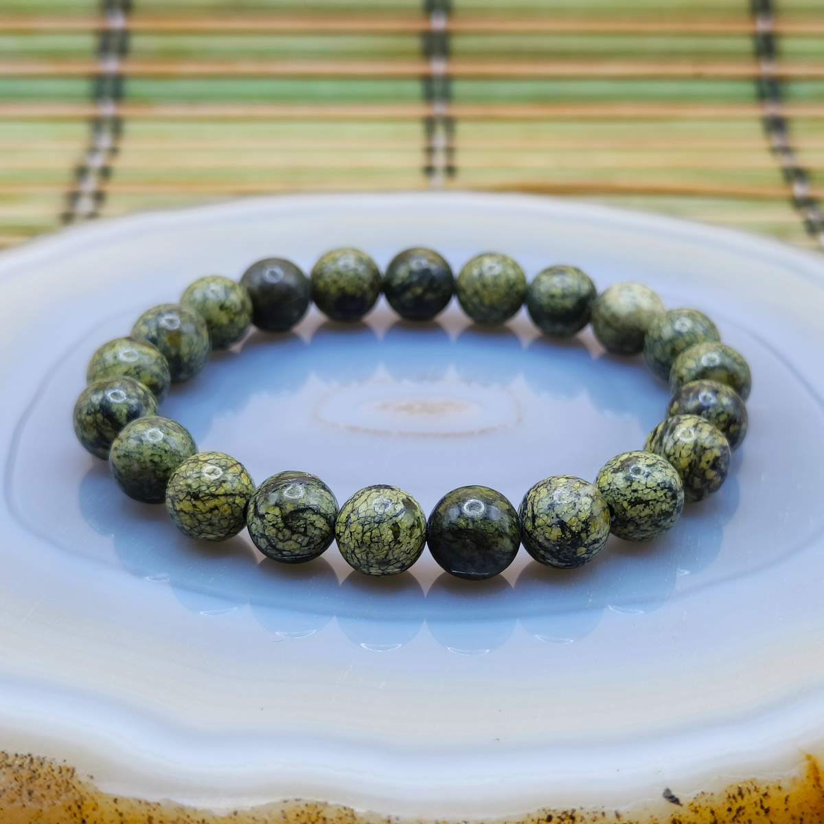 Браслет Змійовик 8мм 0400