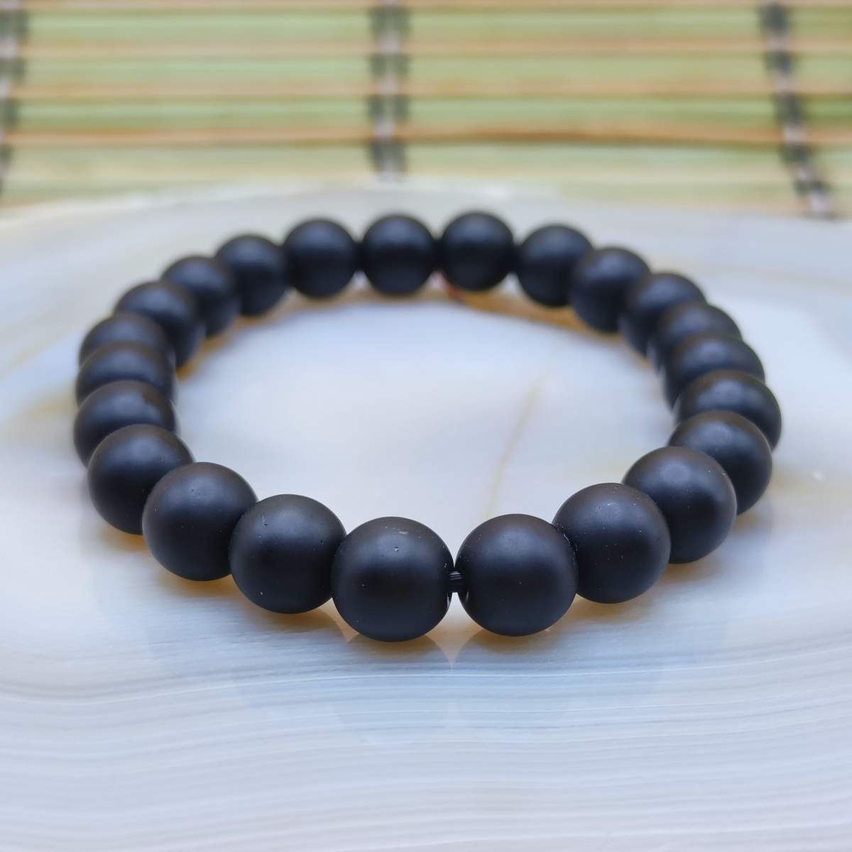 Браслет Шунгіт Казахстан 8мм 0250