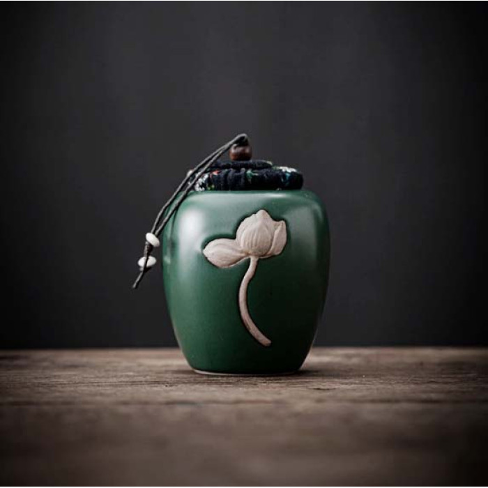 Чайниця «Самотній лотос» Зелена 0400