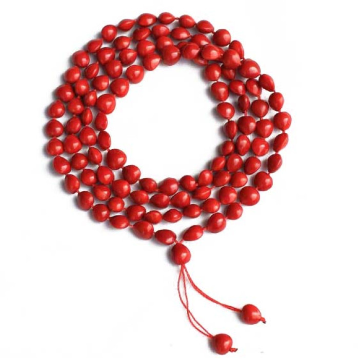 Чітки Кров Бодхі /Червона квасоля/ 8мм. 108 намис 0350