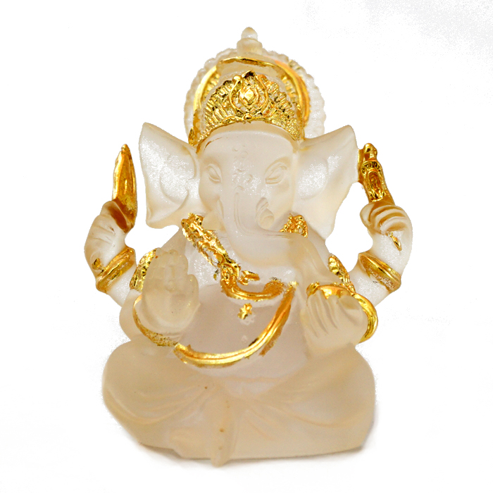 Ганеш прозорий полімер 9,5см 0700