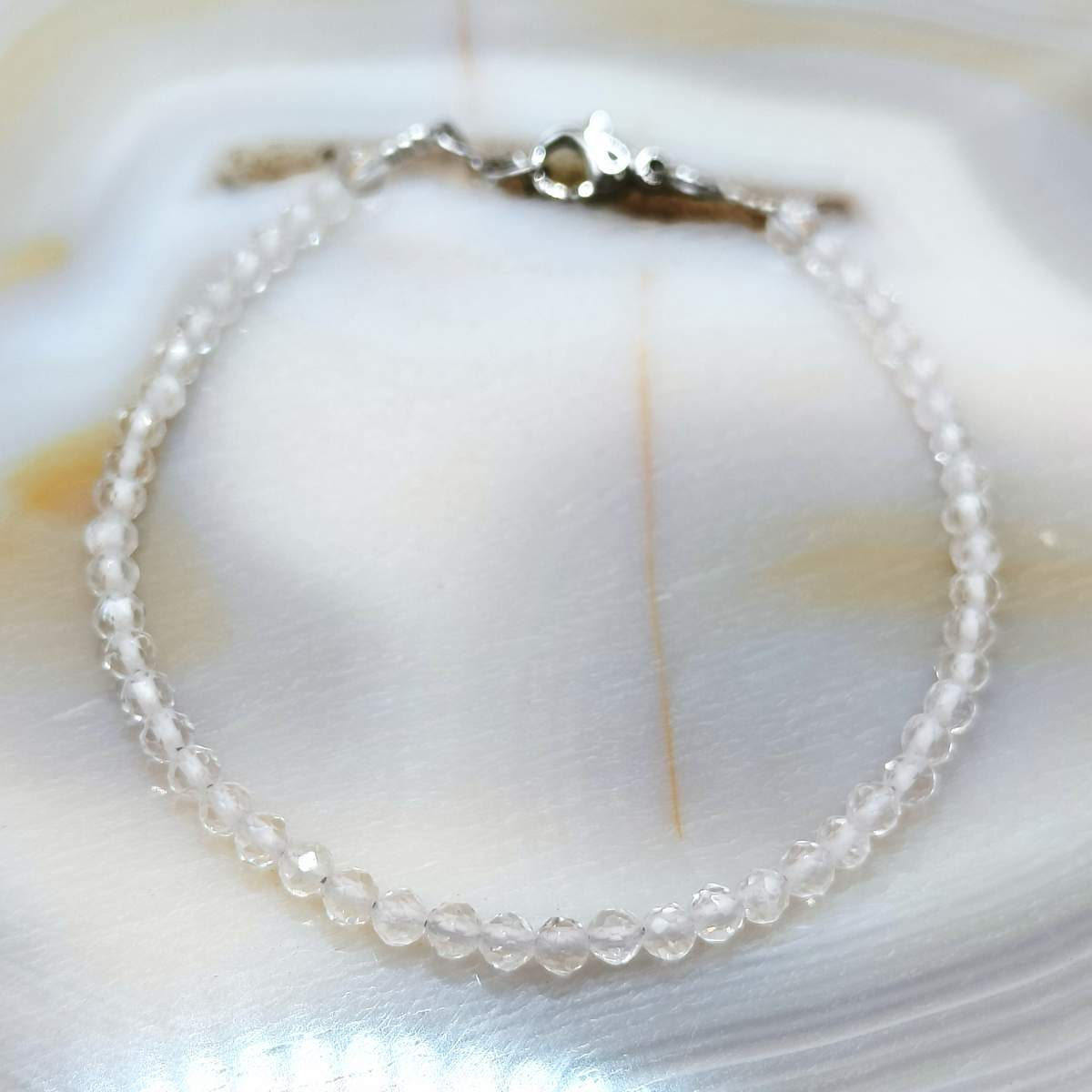 Браслет Гірський Кришталь огранка 3мм 0800