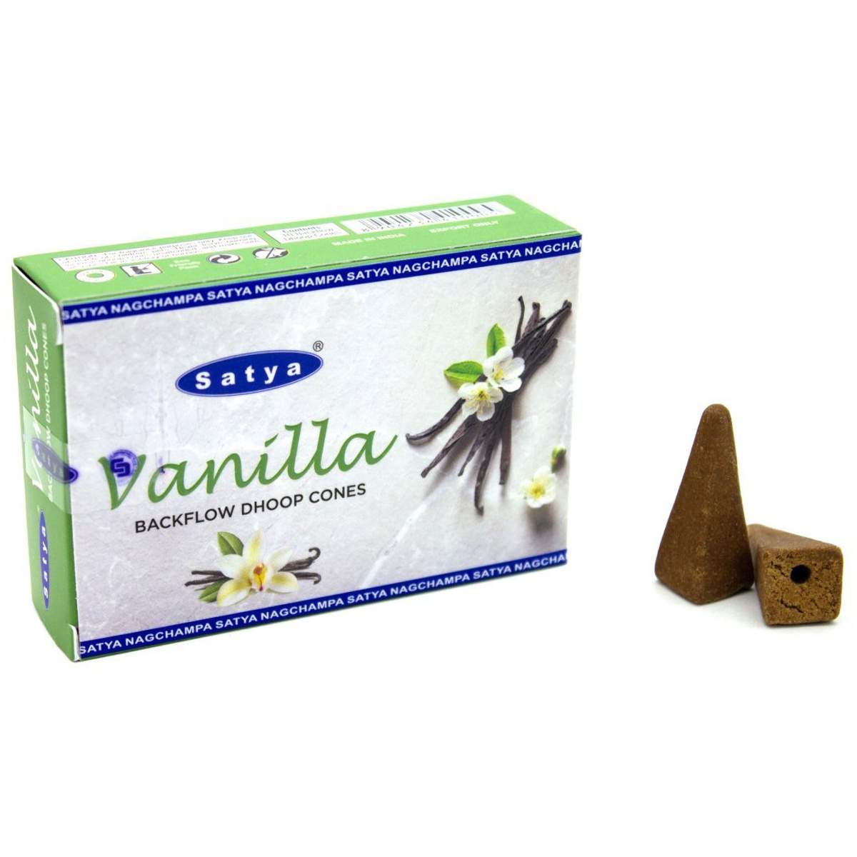 Satya Vanilla backflow dhoop cones 0120