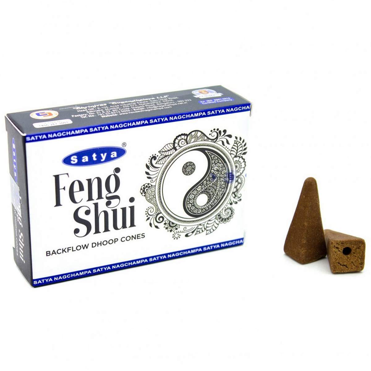Satya Feng Shui backflow dhoop cones 0120