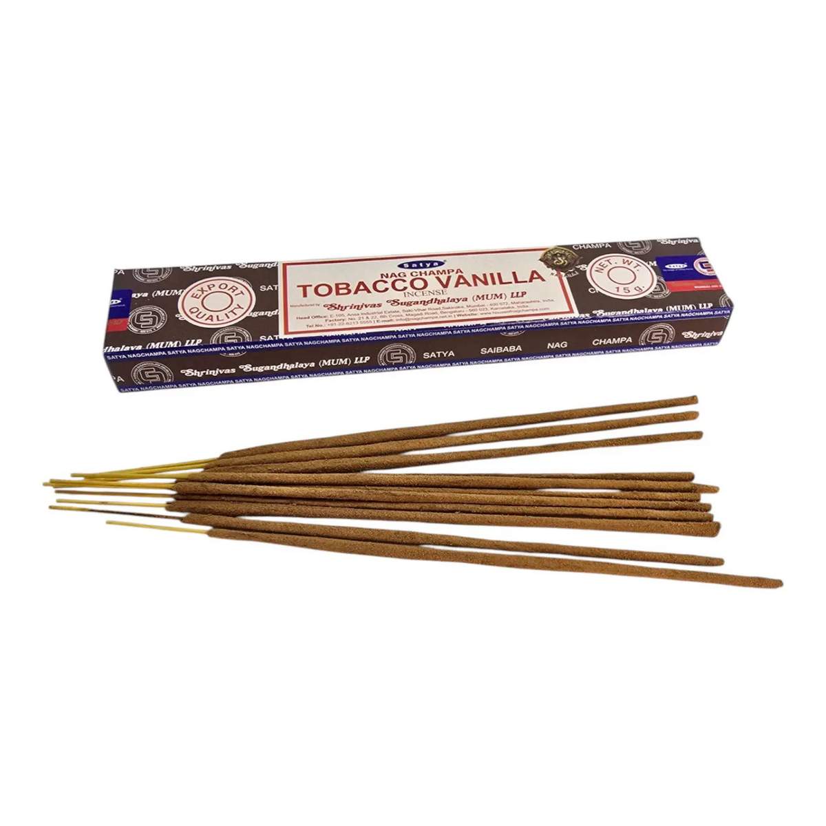 Nag Champa TOBACCO VANILA Satya 15g